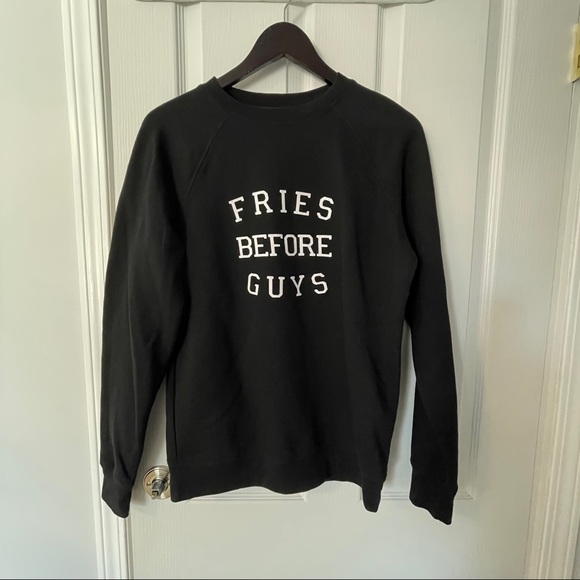 BRUNETTE THE LABEL FRIES BEFORE GUYS SWEATSHIRT - Picture 2 of 5